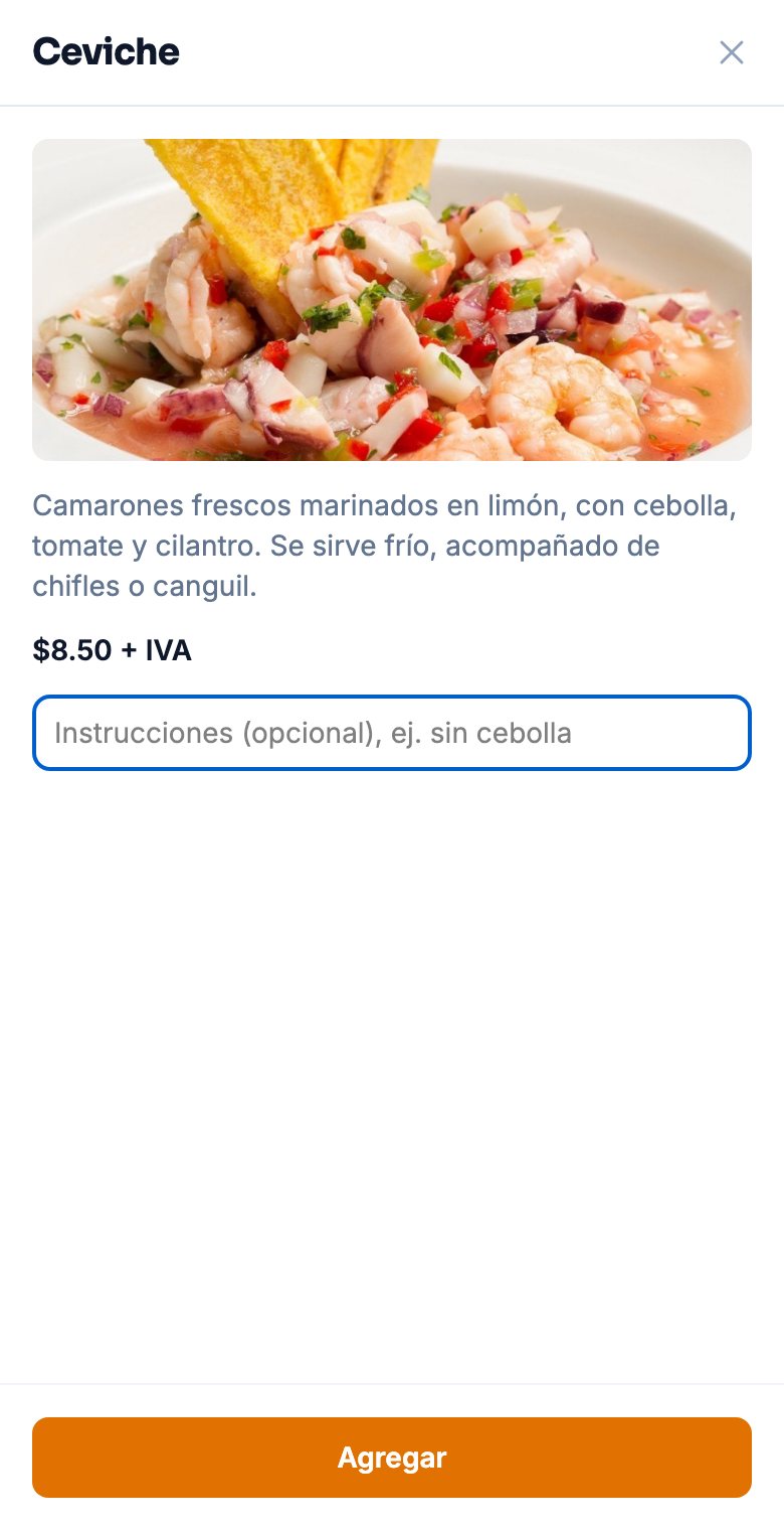 Detalle de un plato